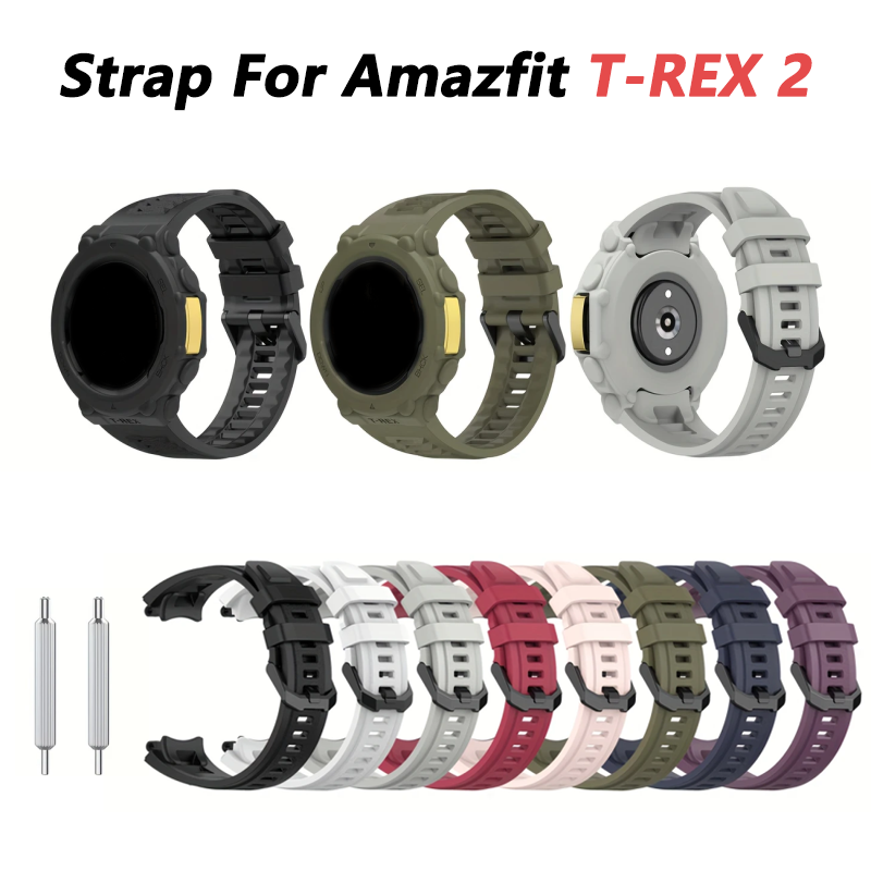 Silicone Band Replacement - Strap for AMAZFIT T-Rex 2 Replacement
