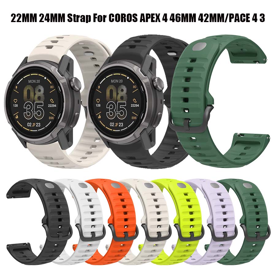 Silicone Band Replacement - For COROS APEX 4 46mm 42mm