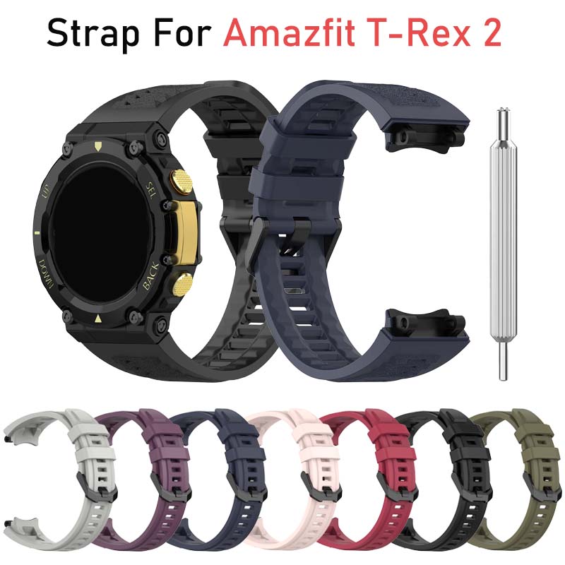 Silicone Band Replacement - Easy-Install,For Amazfit T-REX 2 Compatible Silicone
