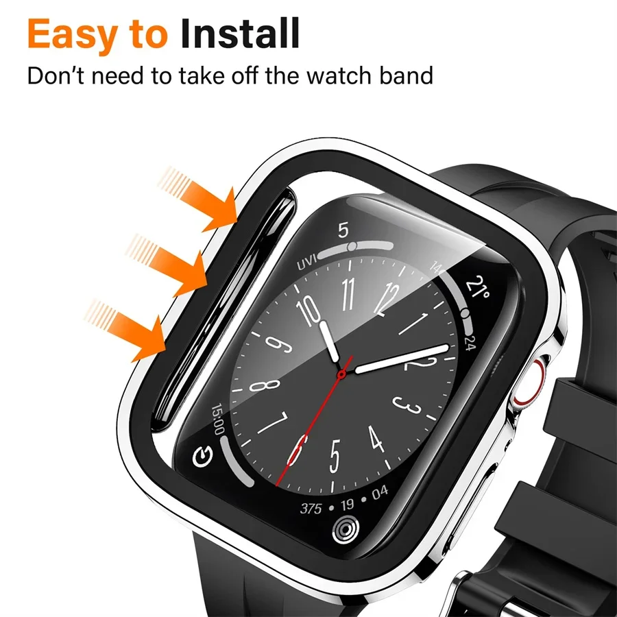 Glass+cover For Apple Watch ca - Apple Smartwatch Accessories 评论和价格