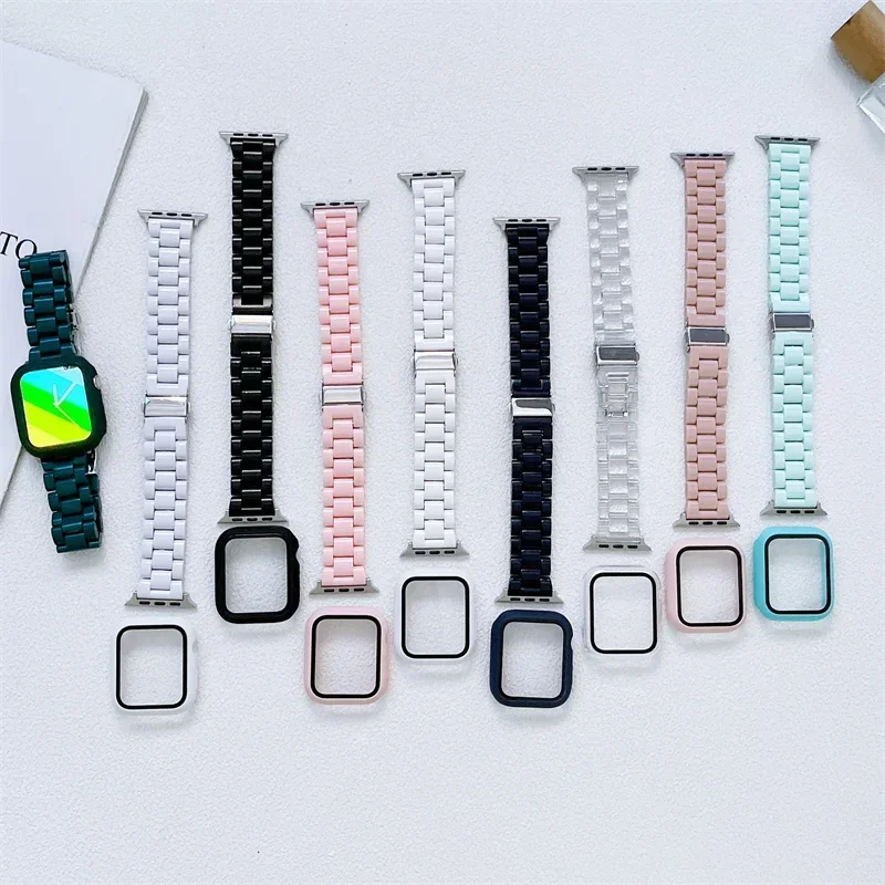 Watch strap+Case+glass For app - Smartwatch Band Accessories 评论和价格