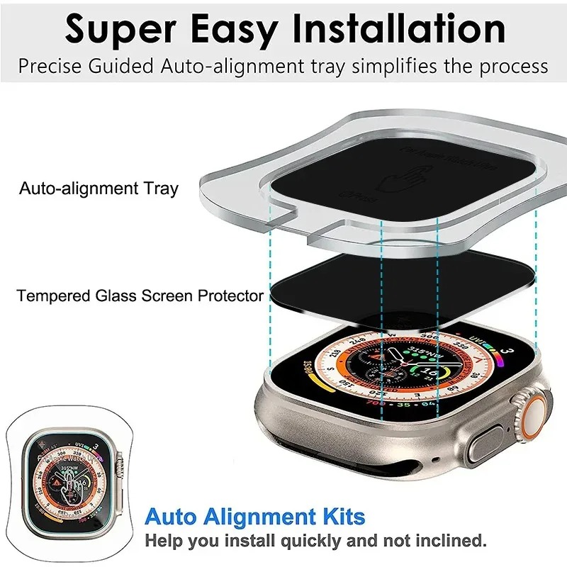 Tempered Glass for Apple Watch - Watch Case Bumper 评论和价格