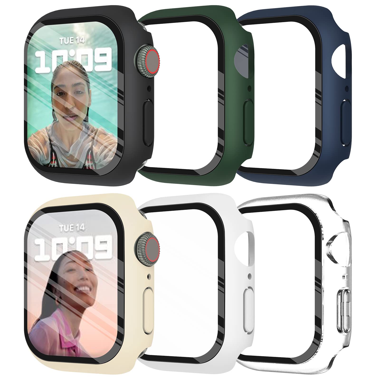 Tempered Glass+cover For Apple - Apple Smartwatch Accessories 评论和价格