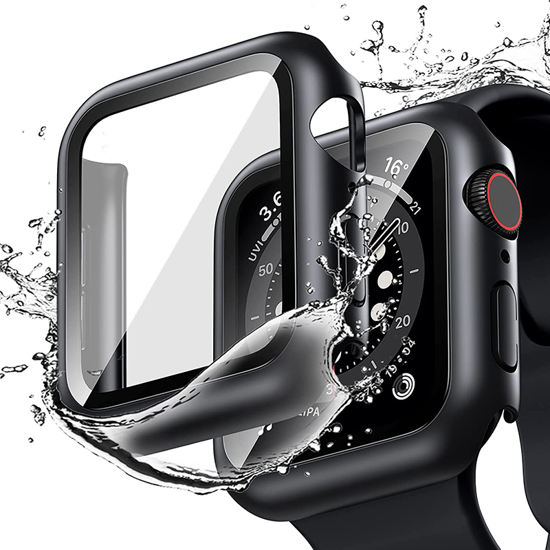 Tempered Glass+cover For Apple - Apple Smartwatch Accessories 评论和价格
