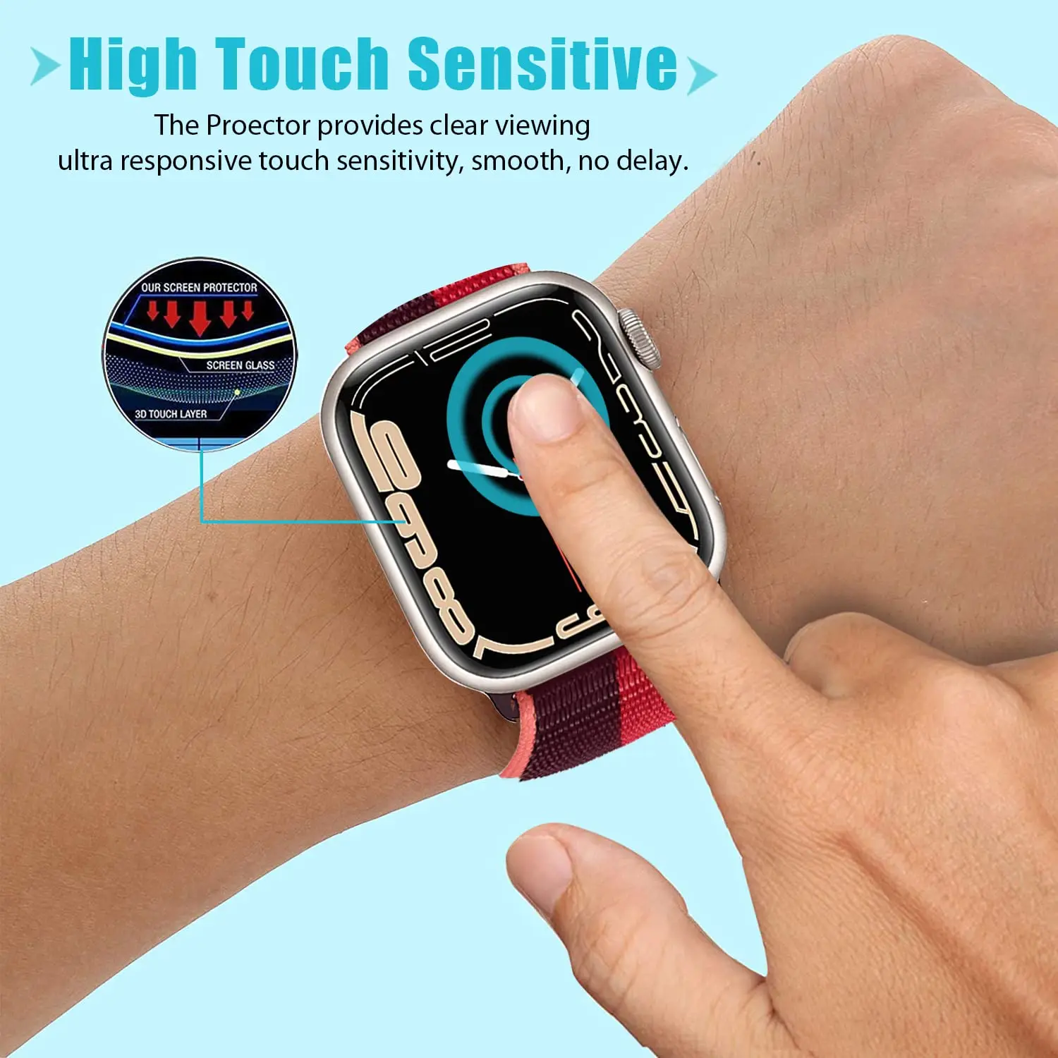 3D Tempered Glass For Apple Wa - Apple Smartwatch Accessories 评论和价格