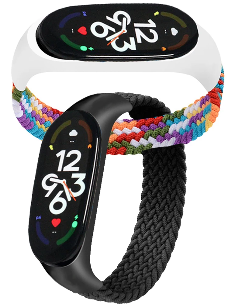 Watchband for xiaomi Mi band 7 - Solo Loop Strap 评论和价格