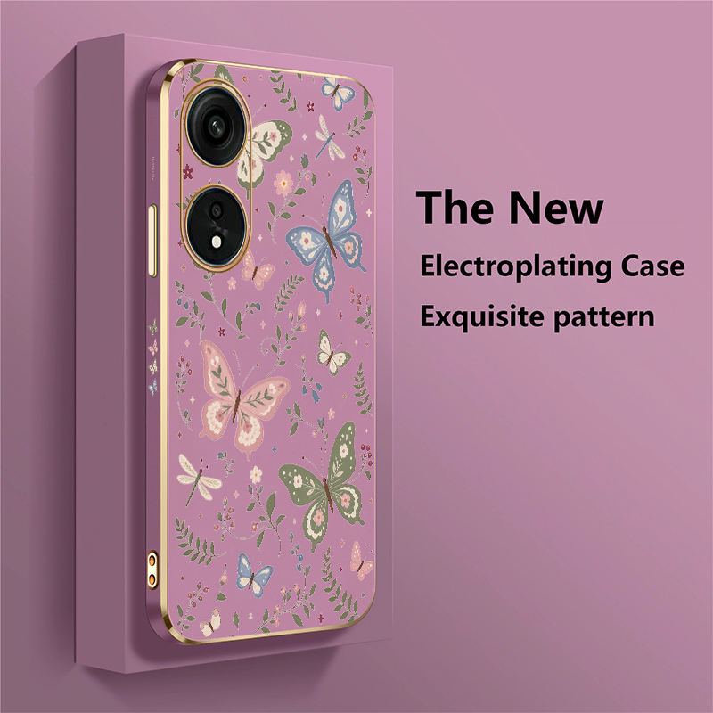Butterfly Design Case For OPPO - Oppo A78 评论和价格