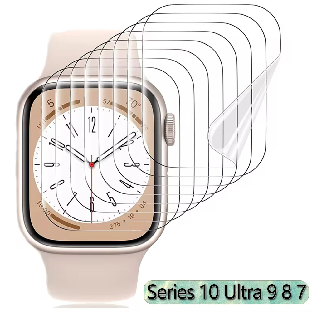 2-5pcs Hydrogel Film For Apple - Watch Case Bumper 评论和价格