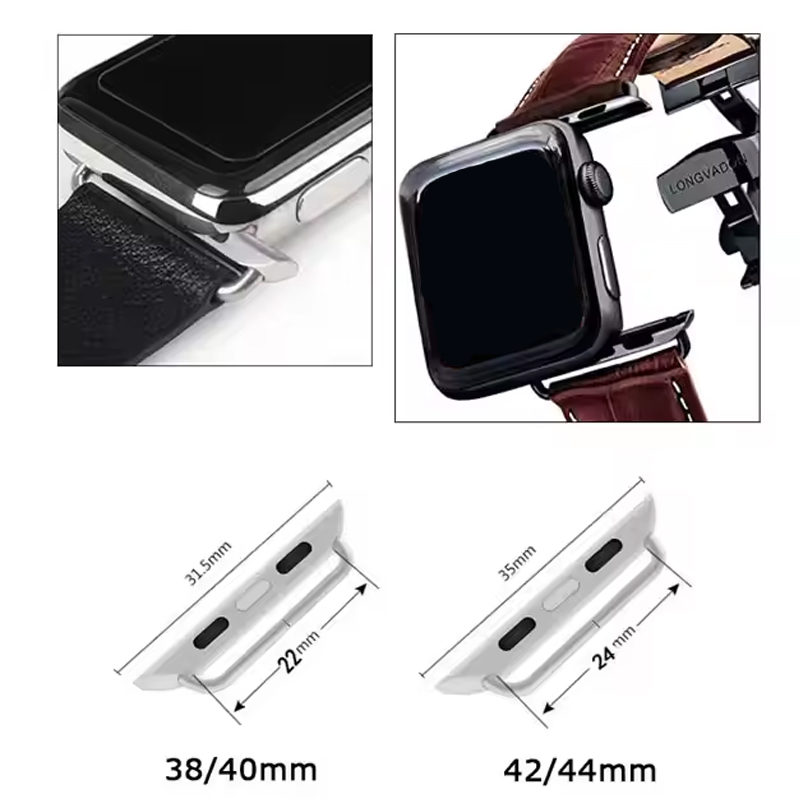 2pcs Stainless Steel Connector - Apple Smartwatch Accessories 评论和价格