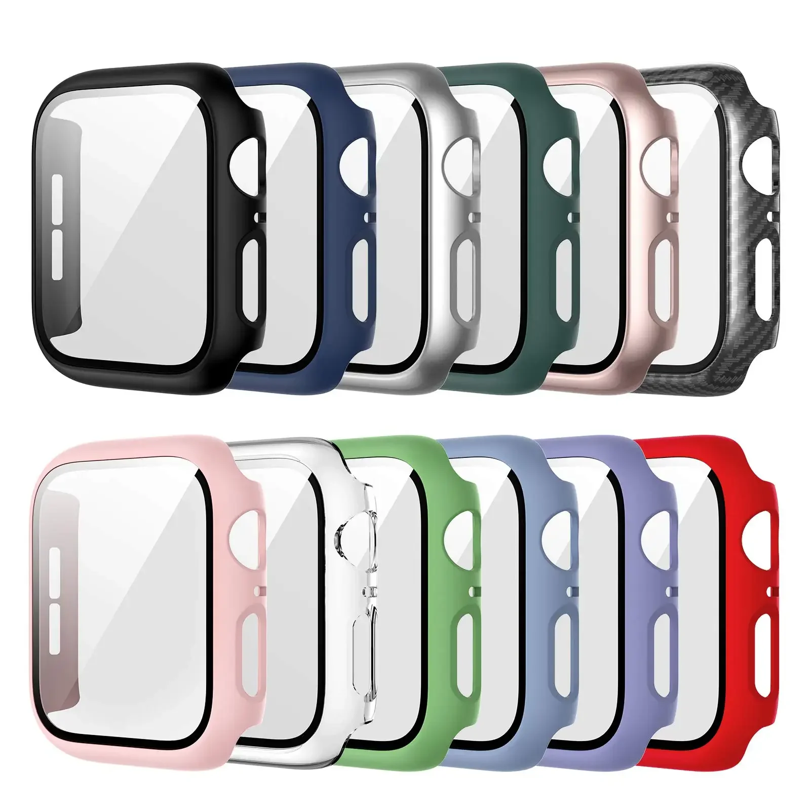 Tempered Glass+cover For Apple - Apple Smartwatch Accessories 评论和价格