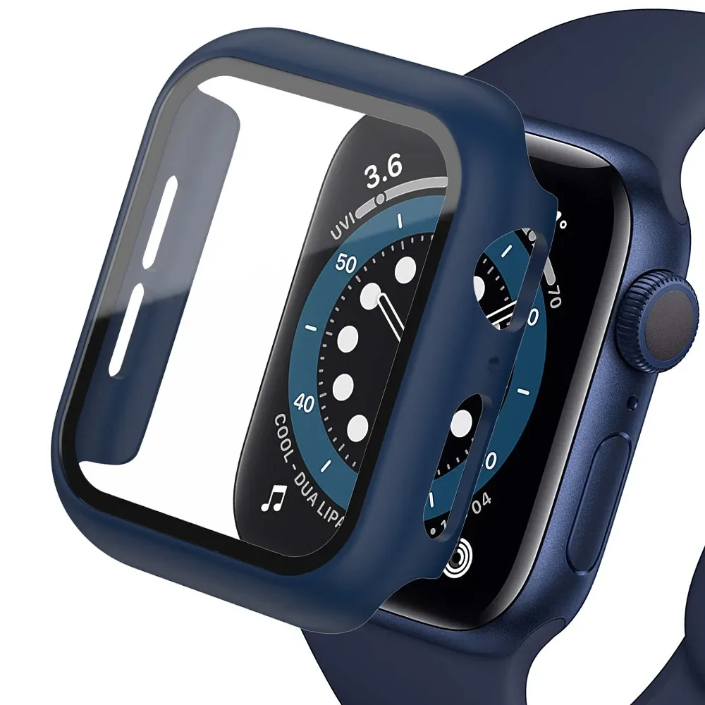Tempered Glass+cover For Apple - Apple Smartwatch Accessories 评论和价格