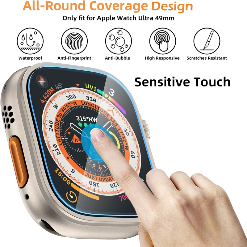 Tempered Glass For Apple Watch - Watch Case Bumper 评论和价格