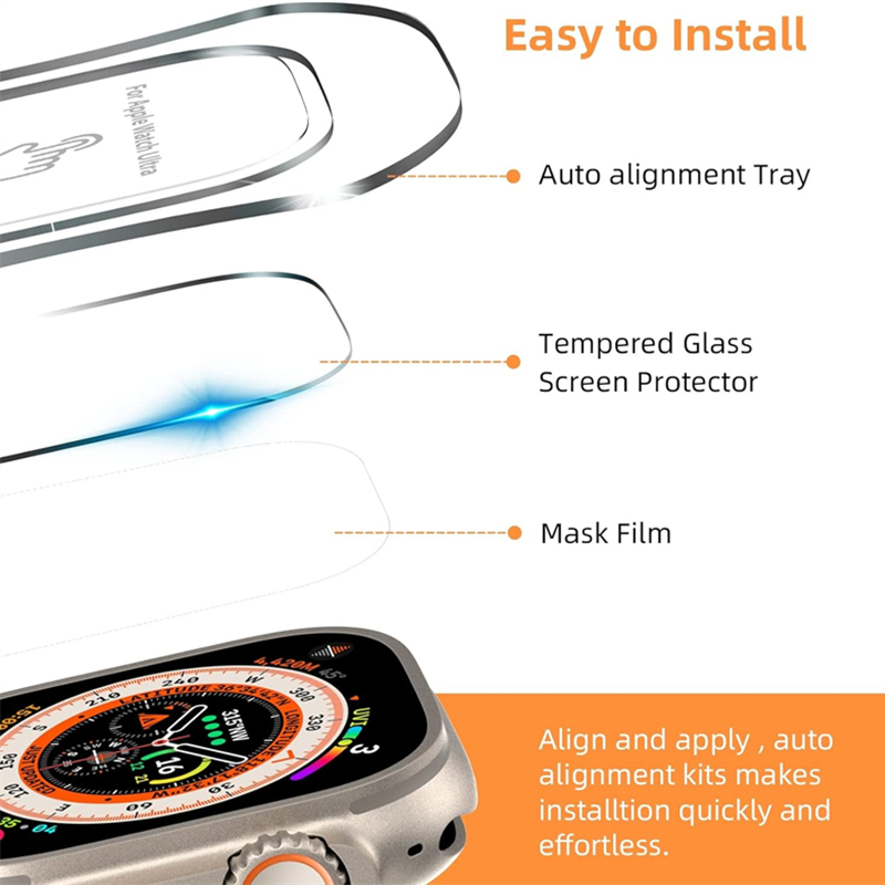 Tempered Glass For Apple Watch - Watch Case Bumper 评论和价格