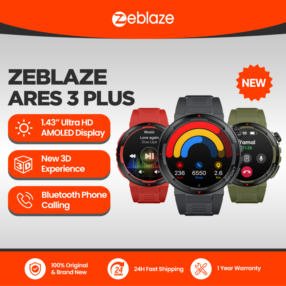 New Zeblaze Ares 3 Plus 1.43'' - Smartwatch X 评论和价格