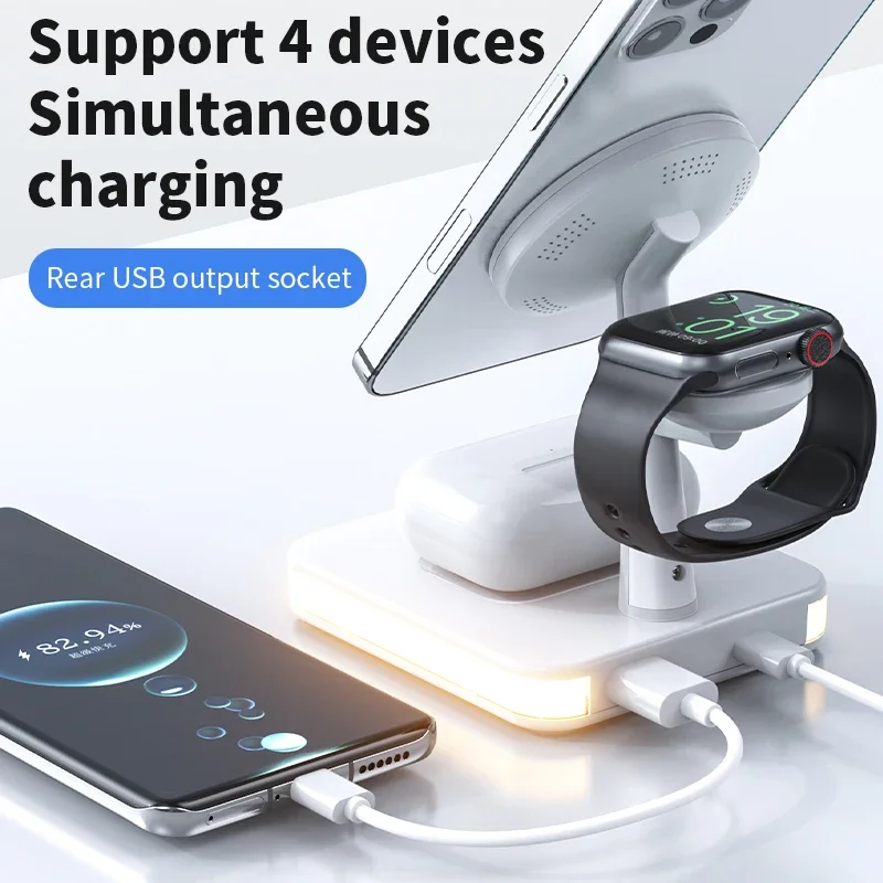 3 in 1 Wireless Magnetic Fast  - Watch Charger Cable 评论和价格