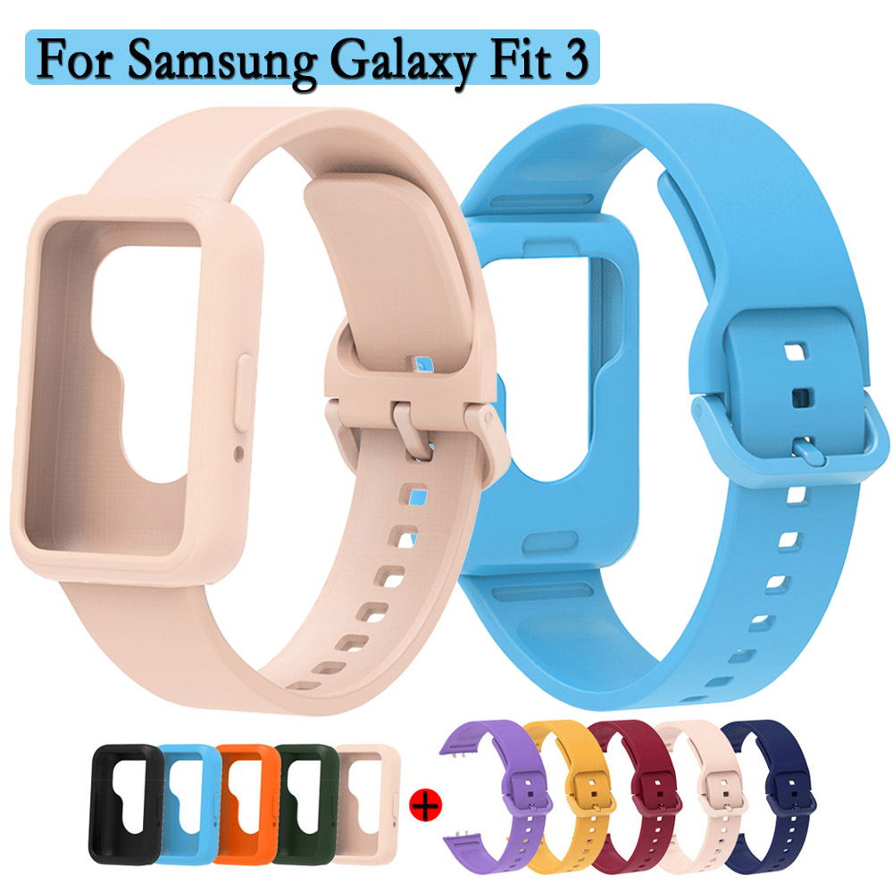 For Samsung Galaxy Fit 3 Watch - Silicone Band Replacement 评论和价格