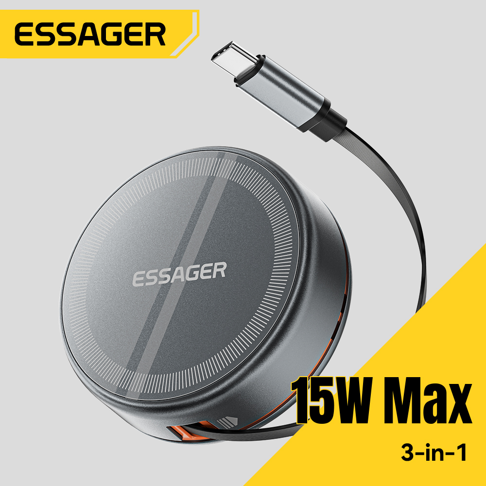 Essager 15W 3 in 1 Magnetic Wi - Watch Charger Cable 评论和价格