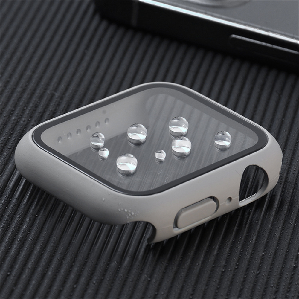 Tempered Glass+ Case For apple - Smartwatch Band Accessories 评论和价格