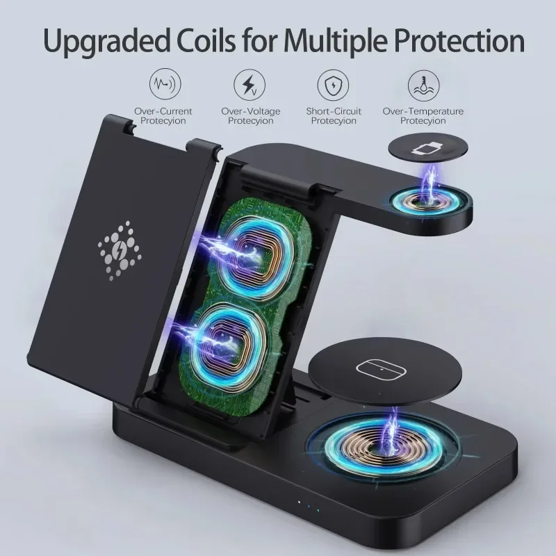 Travel 4 in 1 Wireless Charger - Watch Charger Cable 评论和价格