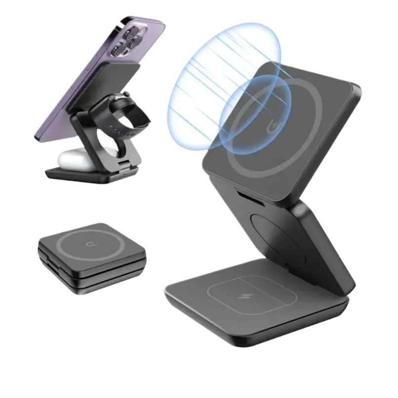 3 in 1 Foldable Magnetic Wirel - Watch Charger Cable 评论和价格