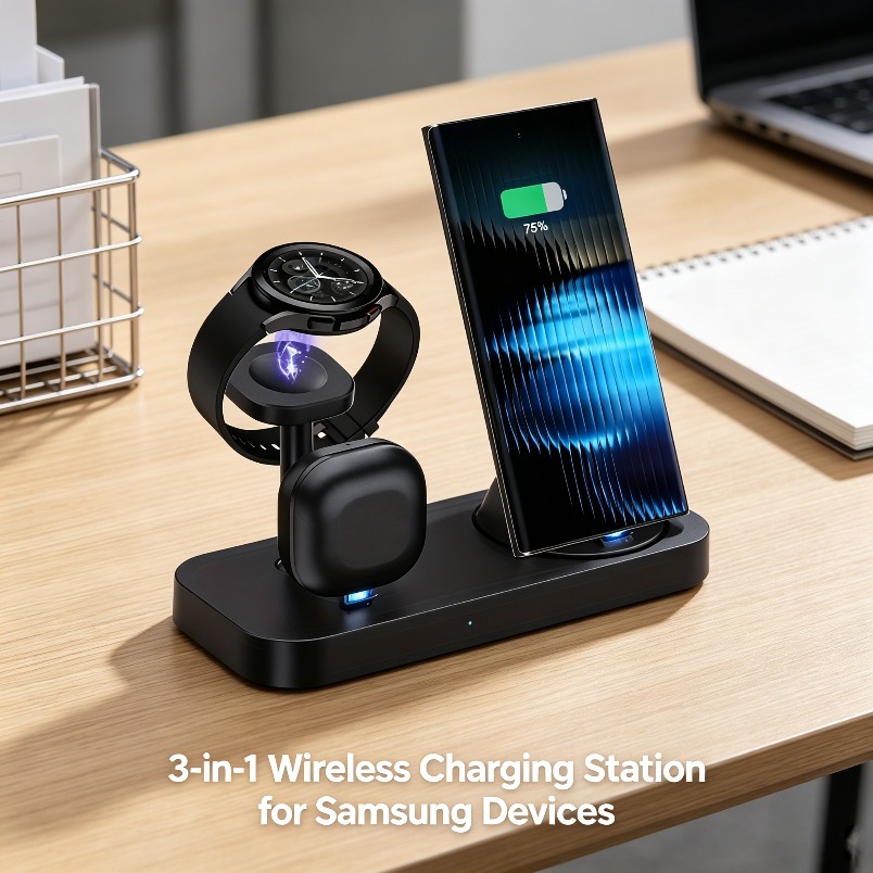 3 in 1 Wireless Charger Dual C - Watch Charger Cable 评论和价格