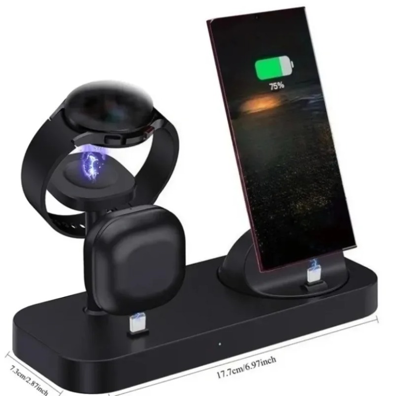 3 in 1 Wireless Charger Dual C - Watch Charger Cable 评论和价格