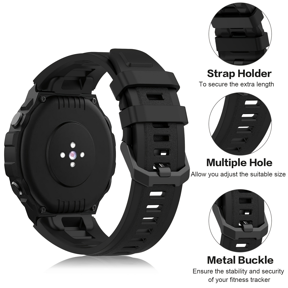 Easy-Install,For  Amazfit T-RE - Silicone Band Replacement 评论和价格